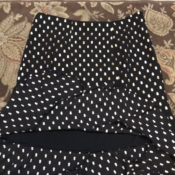 Pointy ruffle black gold & white skirt - Picture 6 of 6